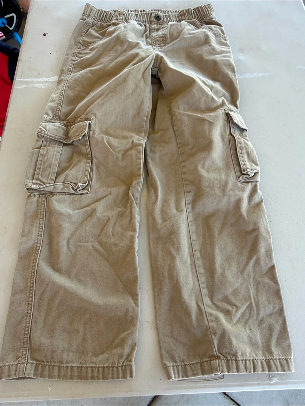 Gymboree Boys Khaki Cargo Pants with Side Pockets